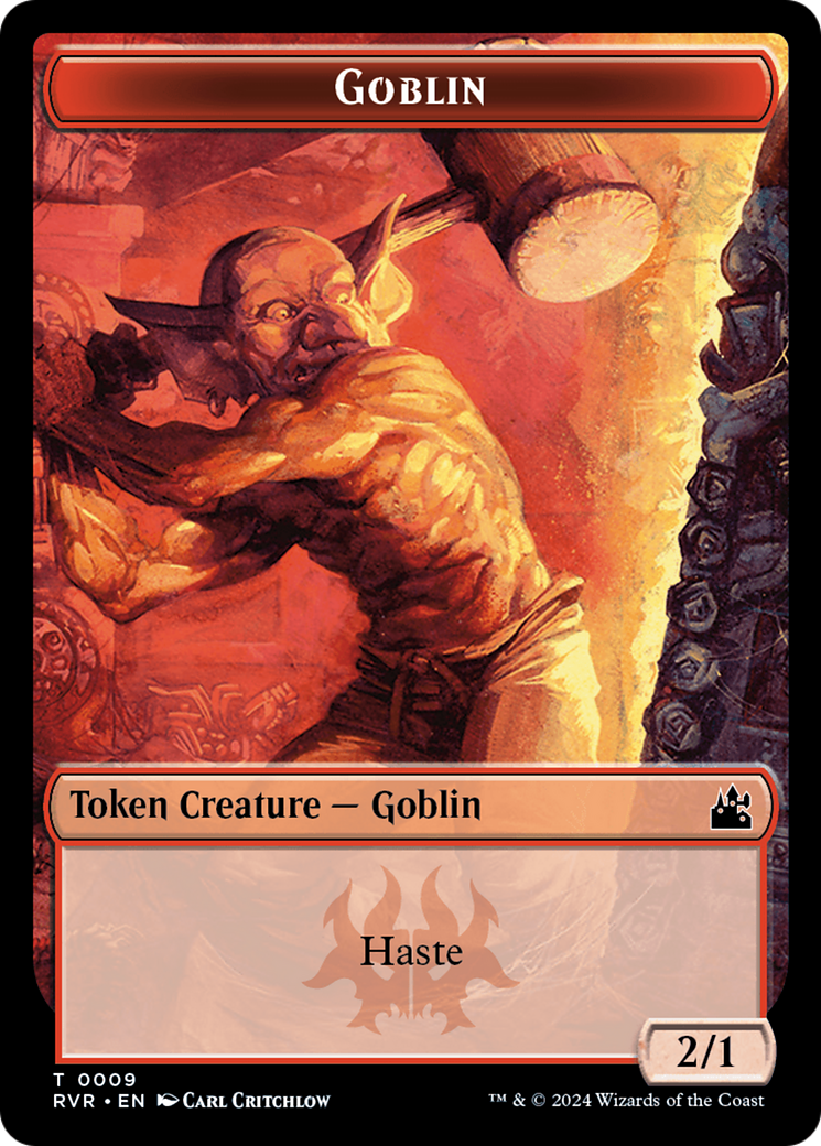 Spirit (0018) // Goblin (0009) Double-Sided Token [Ravnica Remastered Tokens] | Lots Moore NSW