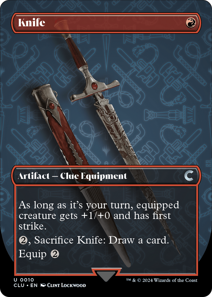 Knife (Borderless) [Ravnica: Clue Edition] | Lots Moore NSW