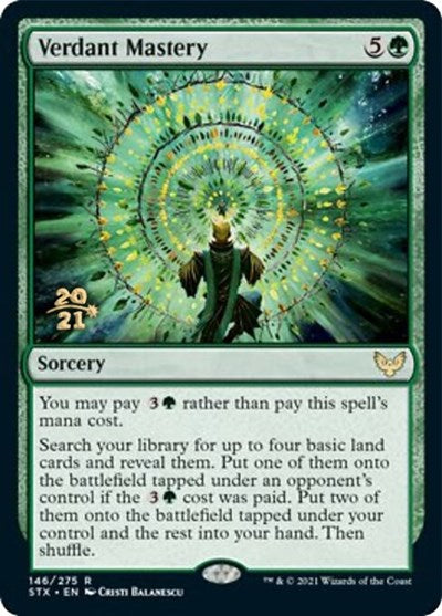 Verdant Mastery [Strixhaven: School of Mages Prerelease Promos] | Lots Moore NSW