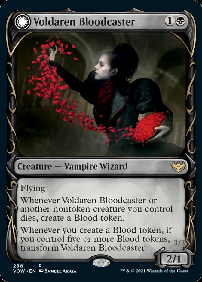 Voldaren Bloodcaster // Bloodbat Summoner (Showcase Fang Frame) [Innistrad: Crimson Vow] | Lots Moore NSW