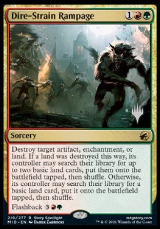 Dire-Strain Rampage (Promo Pack) [Innistrad: Midnight Hunt Promos] | Lots Moore NSW