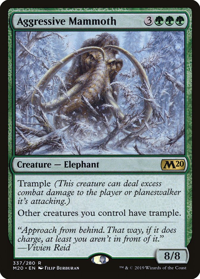 Aggressive Mammoth [Core Set 2020] | Lots Moore NSW