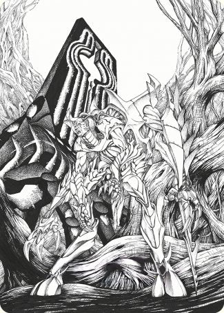 Lukka, Bound to Ruin Art Card [Phyrexia: All Will Be One Art Series] | Lots Moore NSW