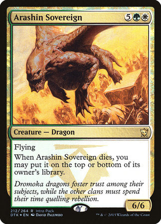 Arashin Sovereign [Dragons of Tarkir Promos] | Lots Moore NSW