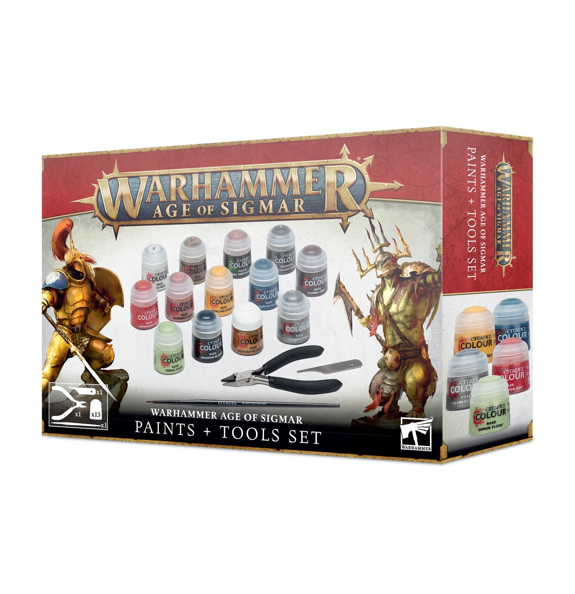 Warhammer Age of Sigmar: Paint + Tools Set | Lots Moore NSW