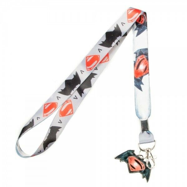 Batman vs Superman Neck Lanyard ID Badge Holder DC Comics Justice League logos | Lots Moore NSW