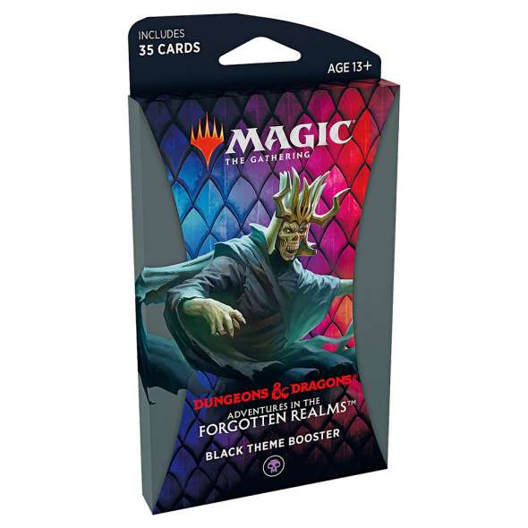 Black MTG Forgotten Realms Theme Booster | Lots Moore NSW