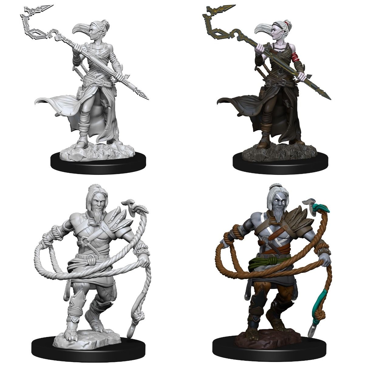 Magic the Gathering Unpainted Miniatures Stoneforge Mystic & Kor Hookmaster (Fighter, Rogue, Wizard) | Lots Moore NSW