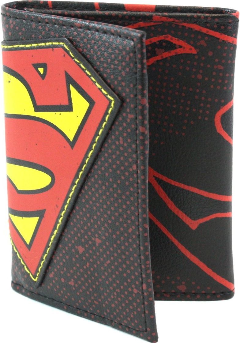 Superman Halftone Applique Tri-fold Wallet | Lots Moore NSW