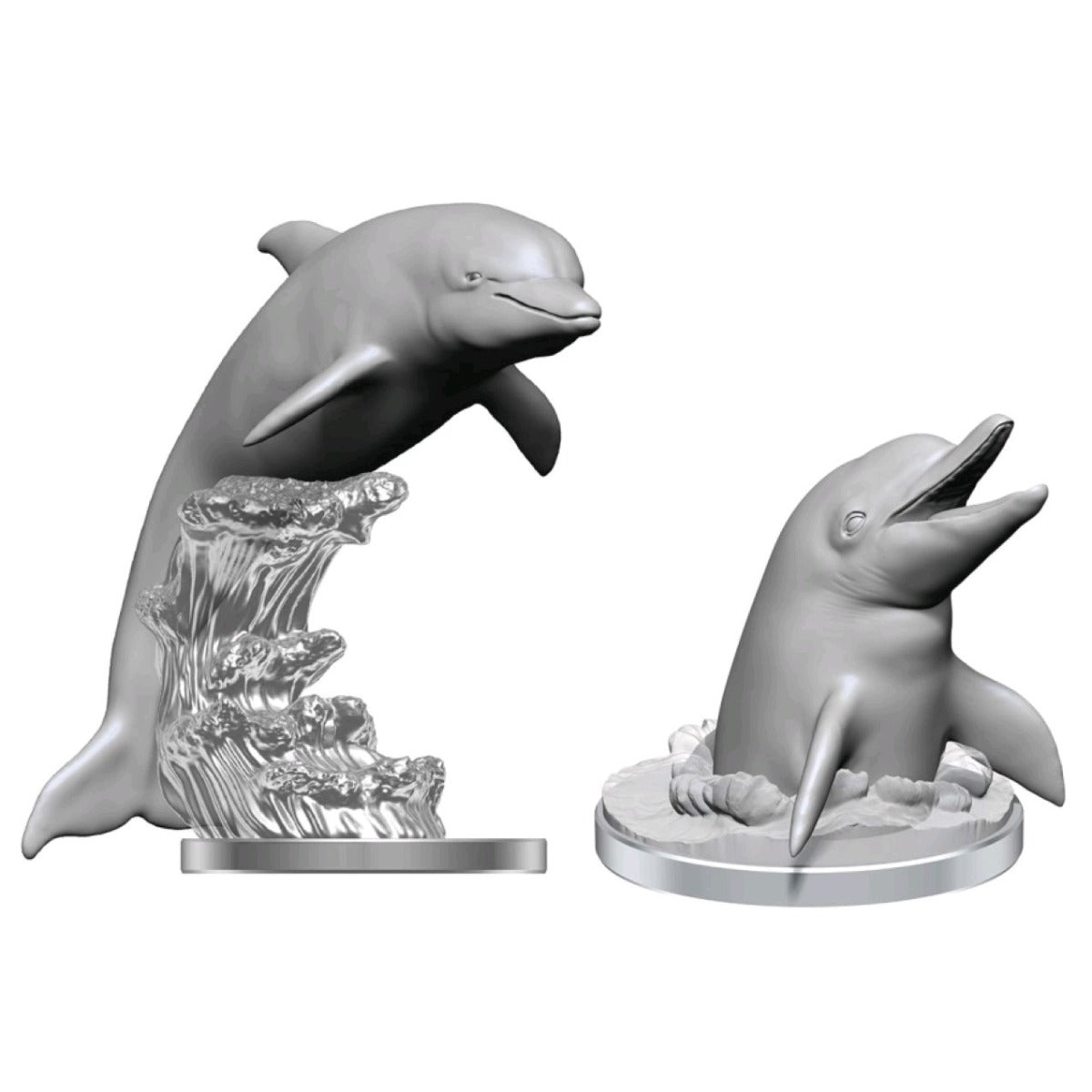 Wizkids Deepcuts Unpainted Miniatures Dolphins | Lots Moore NSW